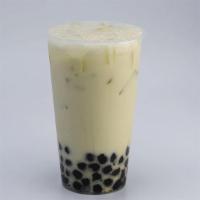Jasmine Green Milk Tea / 茉莉奶绿 · Tapioca included.