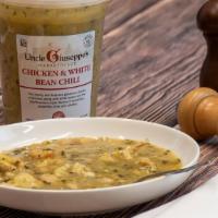 Chicken & White Bean Chili · 1 Quart. This hearty chili features slices of all white chicken along with white beans and t...