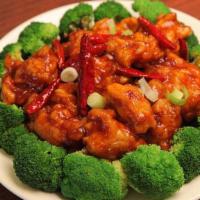 General Tso'S Chicken Combination Platter · Spicy. Hot and spicy.