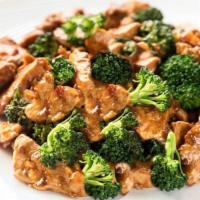 Chicken With Broccoli · Served with wonton egg drop or hot and sour soup. served with roast pork fried rice or brown...