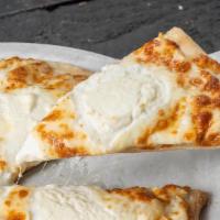 White Pie · Mozzarella, ricotta, and parmesan cheese (no sauce)