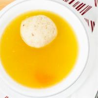 Matza Ball Soup With Noodles · 