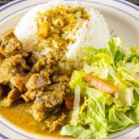 Curry Goat · goat meat cooked in a curry sauce
