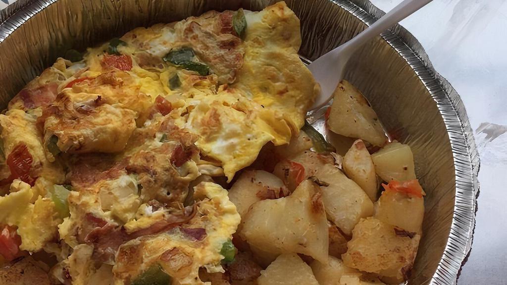 Western Omelette · Served with home fries and toast.