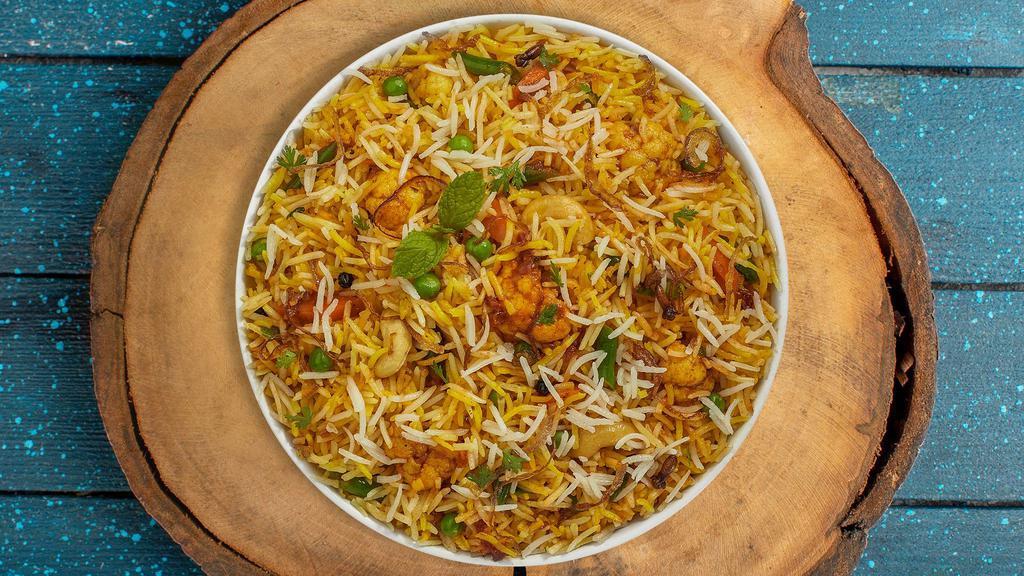 Garden Blast Biryani  · Spiced seasoned vegetables cooked with Indian spices and basmati rice.