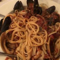 Seafood Combo · Calamari, shrimps, clams mussels, scungilli.