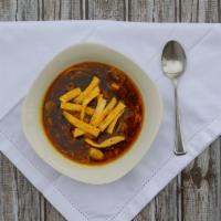 Hot & Sour Soup · Spicy. Served with fried noodles. Hot and spicy.