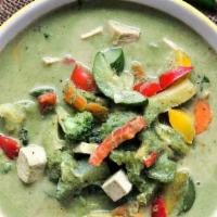 Green Curry · Spicy. Our green curry chicken is created with our savoury lean green curry sauce cooked tog...