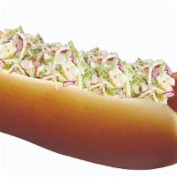Slaw Dog Combo · Served with choice of side and drink.