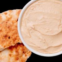 Hummus With Pita · Creamy hummus made from fresh chickpeas with pita bread