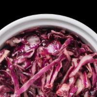 Marinated Cabbage · Bright cabbage marinated in red wine vinegar and lemon juice