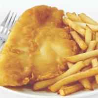 Fish And Chip Dinner  · 2 pieces of fried fresh haddock, french fries, coleslaw, tartar sauce
