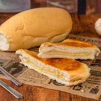 Pan Con Mantequilla O Tostada  / Cuban Bread And Butter Sandwich · Pan cubano tostado con Mantequilla / Hot pressed Cuban bread with REAL Butter