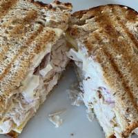 Turkey Sandwich · House roasted all natural turkey breast thinly sliced on multigrain bread with lettuce, mayo...