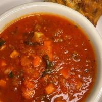 Soup And Scone · Our daily soup with a savory, gluten-free + vegan scone! Call the shop for soup of the day: ...
