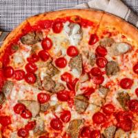 Macellaio Pizza (Personal) · Pepperoni, sausage, meatballs, tomato sauce and grated mozzarella.