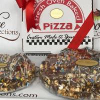 Pretzel And Popcorn Pizzas · Chocolate pizzas made with salty pretzels, caramel popcorn or a combination of both and driz...