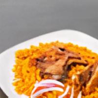 Party Jollof Rice · Rice cooked in Tomato & Pepper sauce