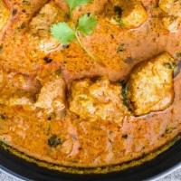 Lamb Korma · Tendered lamb simmered in rich creamy cashew sauce.
