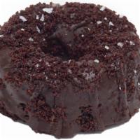 Brooklyn Blackout · Chocolate milk-soaked donut with a rich chocolate glaze and toasted crumb topping.