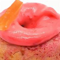 Raspberry Lemonade · Like sunshine in a donut, this tart and tangy raspberry lemonade mini has a fresh raspberry ...