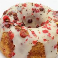 Strawberry Peppercorn · This house made strawberry compote donut gets a dash of cracked pepper and a coating of lusc...