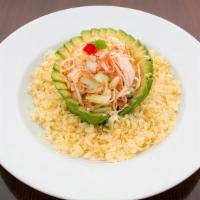 Kani Salad · Chopped crab, cucumber, and caviar with mayonnaise sauce. Choose from mild or spicy.
