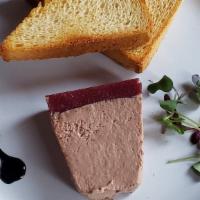 Foie Gras Mousse · Served with blackberry jam and crostini.