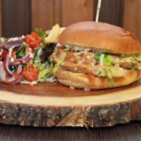 Grilled Chicken Sandwich · Cooked on a rack over a grill. boneless skinless chicken sandwich.