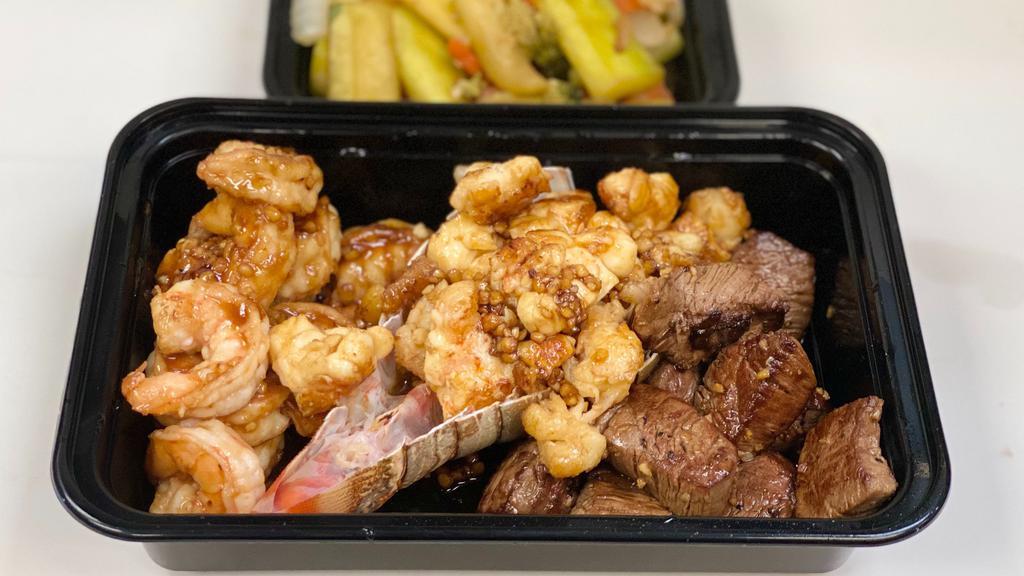 Tai Show Special · Lobster tail, shrimp and filet mignon