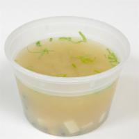 Miso Soup · Scallion, seaweed & tofu in miso broth.