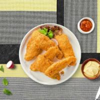 Chicken Tenders · (3 pieces) Chicken tenders breaded and fried until golden brown.