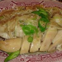 Chicken With Garlic Sauce · Hot and spicy.