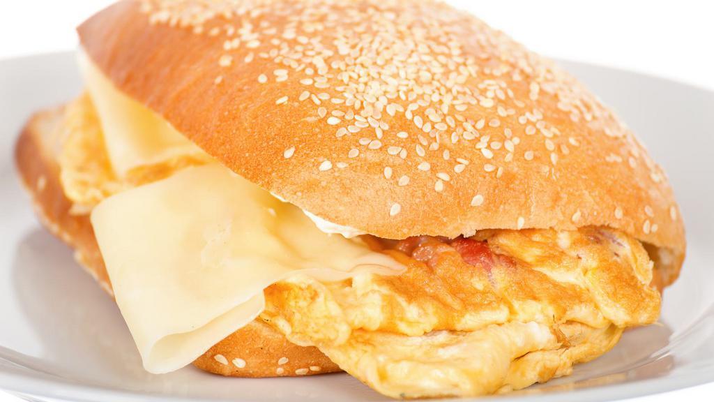 Egg & Cheese Sandwich · Delicious Breakfast sandwich topped with 2 cooked eggs and melted cheese. Served on customer's choice of bread.