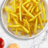 Frizzled Fries · (Vegetarian) Idaho potato fries cooked until golden brown and garnished with salt.