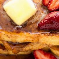 French Toast · Three slices of grilled French toast