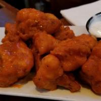 Buffalo Cauliflower · Served with choice of wing sauce and ranch or blue cheese dressing.