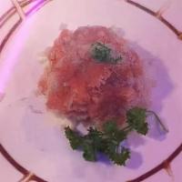 Spicy Tuna Bowl · Spicy crunchy tuna sashimi.