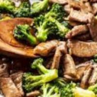 Beef With Broccoli Lunch · Served with miso soup or salad and rice.
