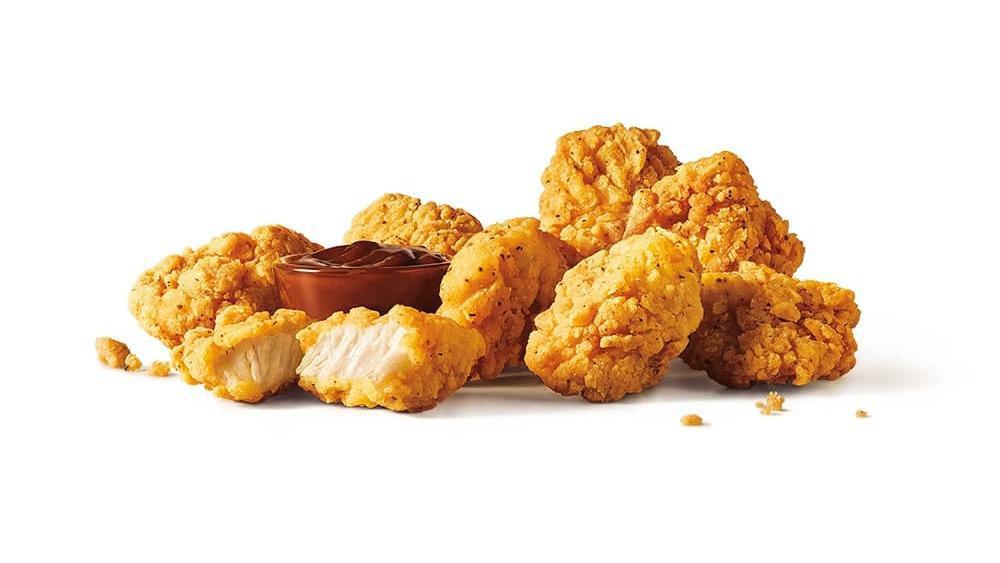 Jumbo Popcorn Chicken® · Choose from dipping sauces. Medium: 490 cal., large: 750 cal.