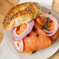 Lox & Cream Cheese · fresh lox, please specify what you would like on it.
