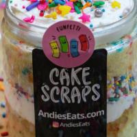 8 Oz. Single Jar · Our cake scraps are prepared entirely from scratch using all-natural ingredients and authent...