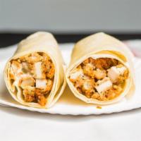 Buffalo Bill Wrap · Chicken cutlet, melted swiss with hot sauce and blue cheese dressing.