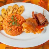 Jollof Rice With Mixed Meat · 