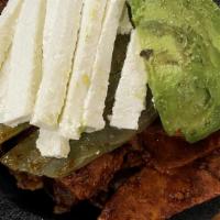 Molcajete · Steak, spicy pork, Mexican sausage, chicken, shrimp, Mexican cactus, scallions. Avocado and ...