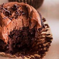 Chocolate Chocolate Cupcake · Chocolate cake with chocolate buttercream.