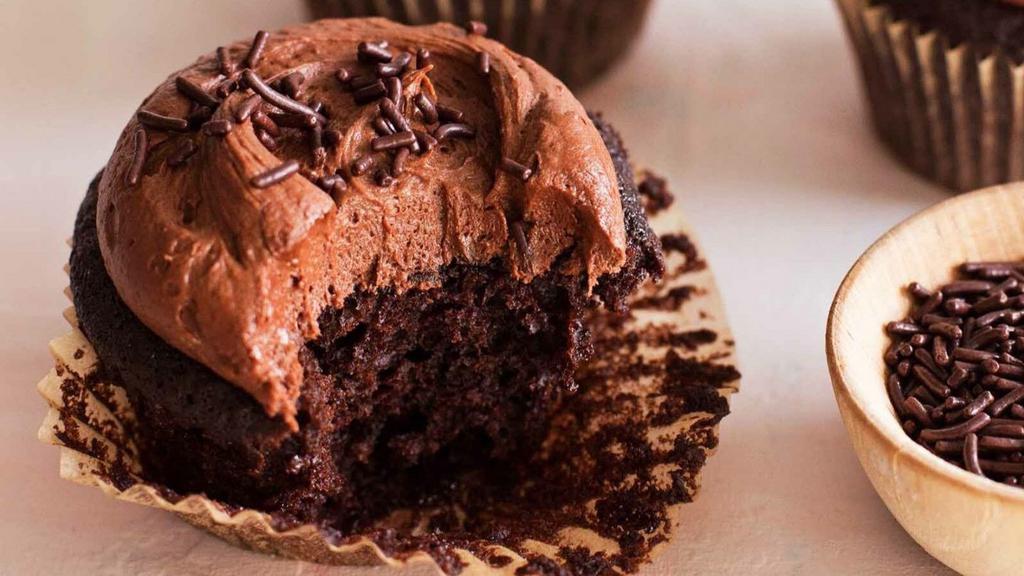 Chocolate Chocolate Cupcake · Chocolate cake with chocolate buttercream.
