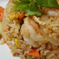 Thai Fried Rice · Egg, onion, carrot, and tomato.
