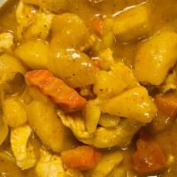 Yellow Karee Curry · Spicy. Carrot, onion, and potatoes in curry and coconut milk. Served with jasmine rice.