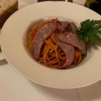 Spaghetti With Sweet Italian Sausage Special · 